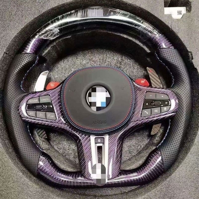 BMW カーボンファイバー ステアリング ホイール 穿孔革用 M3 M5 F20 F22 F30 F31 F36