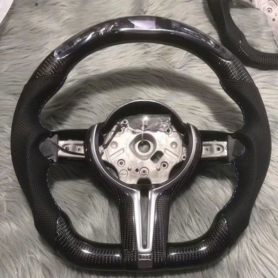 BMW カーボンファイバー ステアリング ホイール 穿孔革用 M3 M5 F20 F22 F30 F31 F36