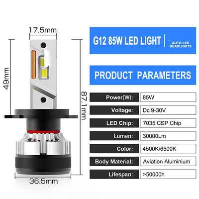 G12W-H4/H19 自動照明システム H7 H11 H4 LEDヘッドライト 電球 9006 自動車用ヘッドランプ LED電球