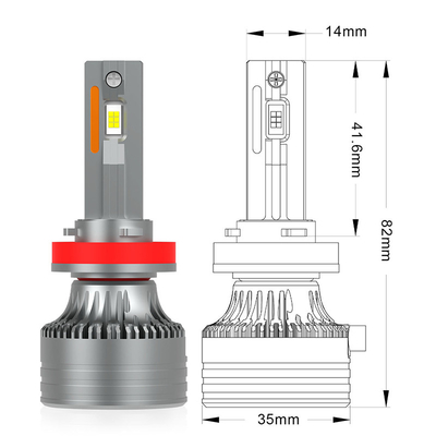 ユニバーサルカー用 IP65防水LEDヘッドライト H1 H4 H19 H7 H18 H8 H11 9005 9006 9012