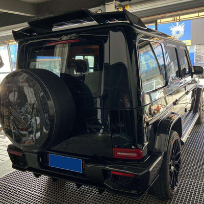 メルセデス・ベンツ Gワゴン 2019-21 W463 G550 G63用のカスタマイズされた炭素繊維の後ろ屋根スポイラー翼