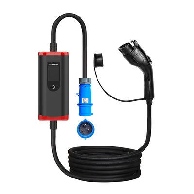 携帯型IP65 8A-32A 2000V 耐電電圧の調整可能なタイプ1EV カーチャージャー