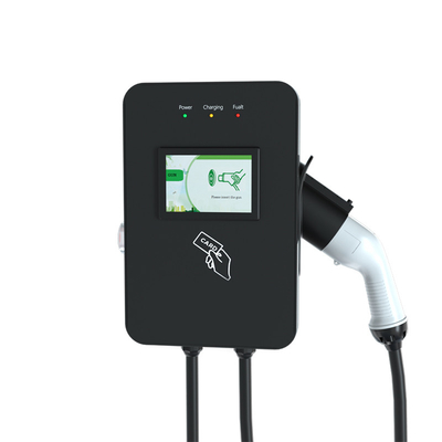 欧州標準の7Kw電気自動車のタッチディスプレイ付き充電装置