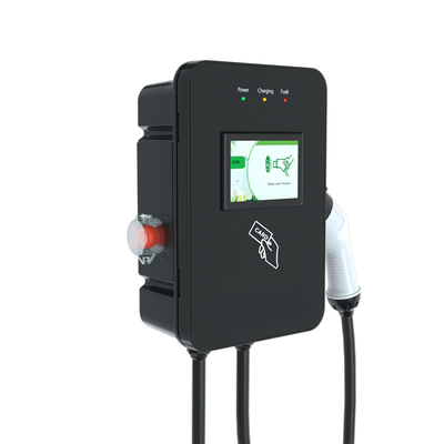 欧州標準の7Kw電気自動車のタッチディスプレイ付き充電装置