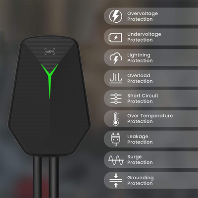 ウォールボックスタイプ2 EV ウォールチャージャー 32A 400V AC 充電ステーション 充電点 7KW 駐車場