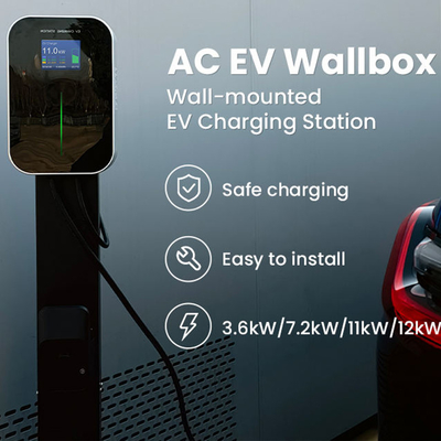 IP66 防水 16A 3 段階 11Kw EV 充電器用の 2 式 床式 充電ステーション