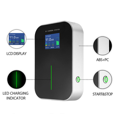 IP66 防水 16A 3 段階 11Kw EV 充電器用の 2 式 床式 充電ステーション