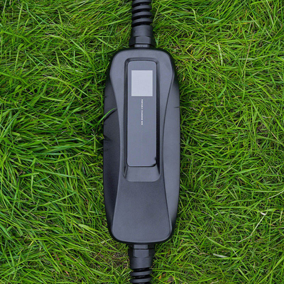 32A Type1/Type2 ニッサン LEAF 充電ケーブル用のポータブルEV充電箱 黒