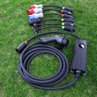 220v-480v 高電源 16KW 型2接続の携帯電気自動車充電装置