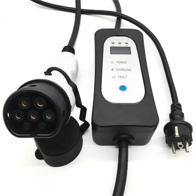 電気自動車用のポータブルEV充電器 16A 電流調節 Iec 62196 Type2 Evse