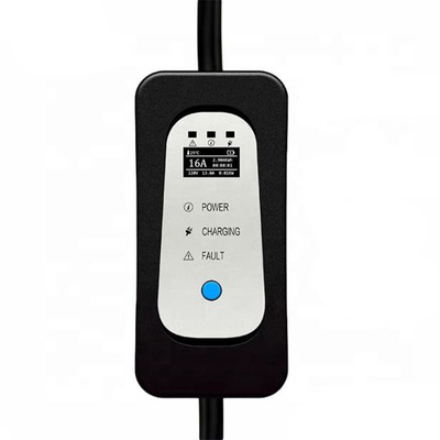 電気自動車用のポータブルEV充電器 16A 電流調節 Iec 62196 Type2 Evse