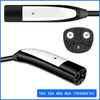 16A 32A 48A 50A 80A NACS TESLA 標準プラグ付きの携帯電気充電ストアコード