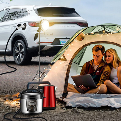 220V 4KW 定電圧 電気自動車キャンプ用の外部放電プラグソケット