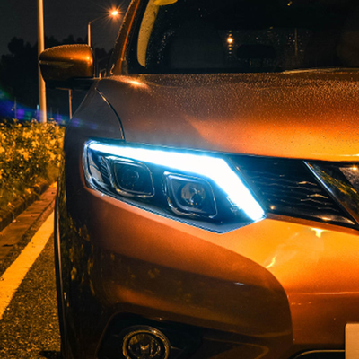 14-16 X-Trail LED 自動車ヘッドライト 改造型 フロントランプ ストリーマー ターン信号ヘッドランプ
