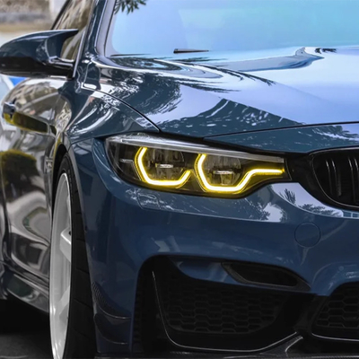36Wのレモンイエローエンジェルアイモジュール あなたのBMW M3 M4 F80 F82 LCIに完璧な追加