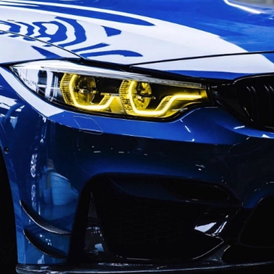 自動車装具 レモン 黄色 DRL ランニングランプ BMW G30 F90 M5 CSL のヘッドライト ソース モジュール