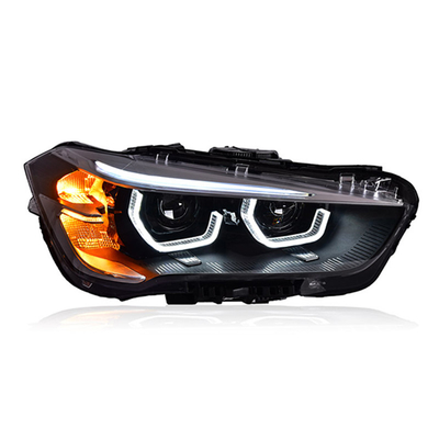 12Vヘッドライト組立 改造されたスプーン 昼間ランニングライト BMW X1用のLEDレーザーレンズ