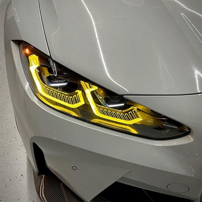 レモンイエローDRL LEDモジュールボードセット BMW M3 G80 M4 G82レーザーヘッドライト 自動車用品