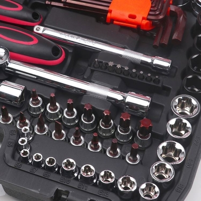 パーソナライズド 携帯型 小型 ミニ ツール ボックス 12Pt 6Pt ソケット セット 自動車 修理 ツール キット