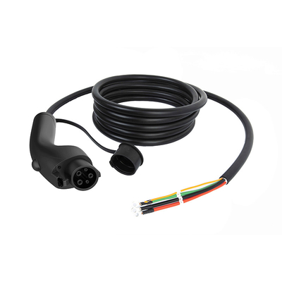 電動車 16A EV 充電ステーション 画面と充電ケーブル 3x14AWG 18AWG