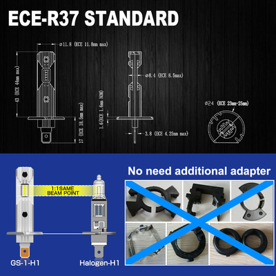 80WのLED自動車ヘッドライト H4 H7 H11 9005 交換/修理目的のLEDヘッドライト電球