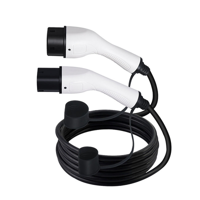 電気自動車EV充電ケーブル 双銃32A 16A 3.5Kwタイプ1からタイプ2 黒