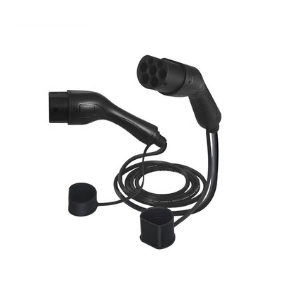 電気自動車EV充電ケーブル 双銃32A 16A 3.5Kwタイプ1からタイプ2 黒